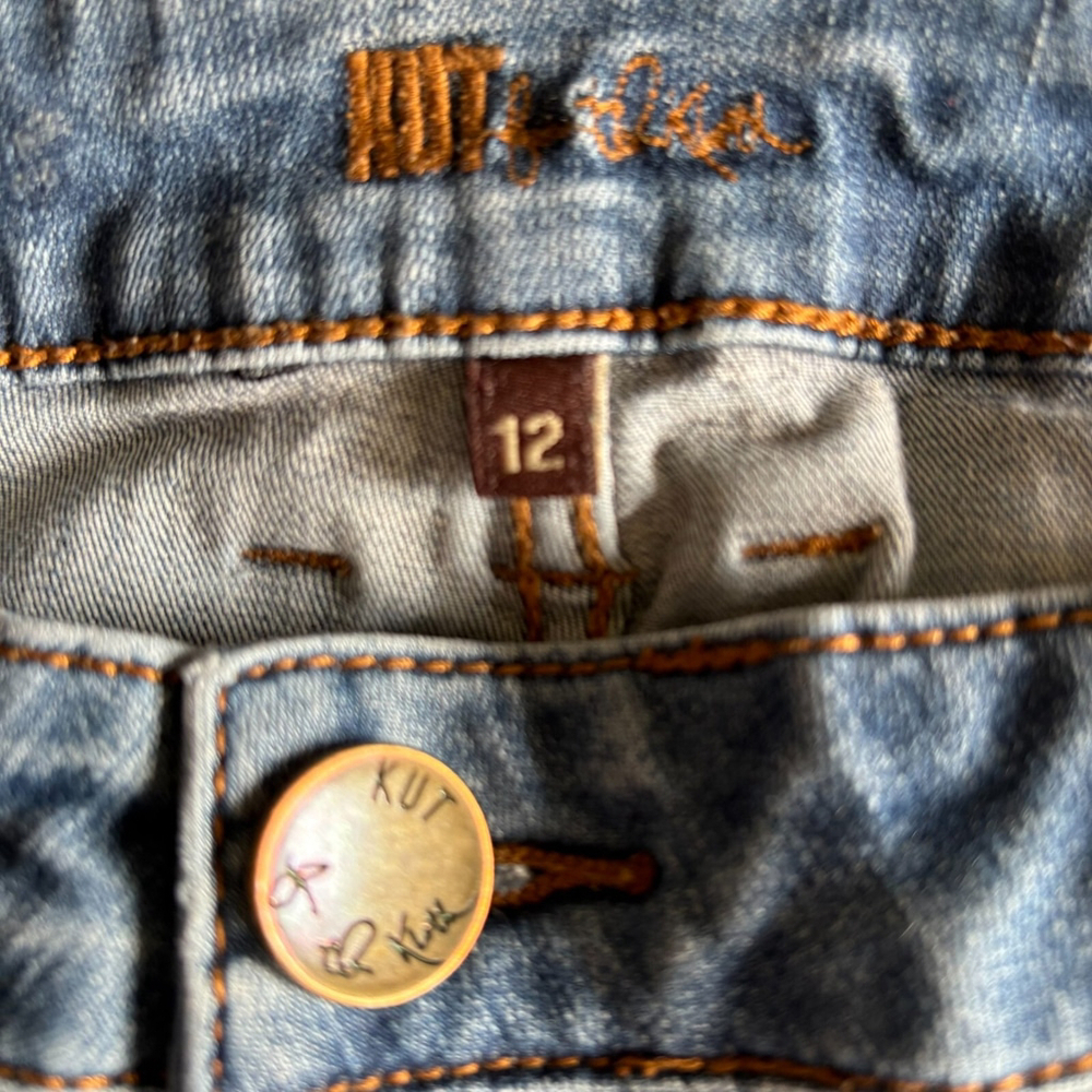 Kut From The Kloth Blue Bootcut Jeans Size 12 - Picture 8 of 12